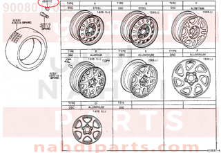 9008017035,NUT, HUB (FOR AXLE),صامولة 