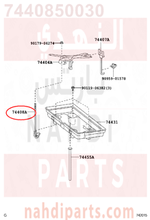 7440850030,BOLT SUB-ASSY, BATTERY CLAMP, NO.2,مسمار 