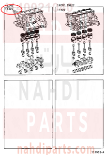 1140021040,BLOCK ASSY, SHORT,نصف مكينة 