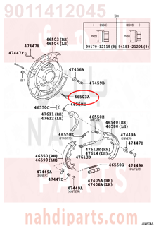 9011412045,BOLT(FOR PARKING BRAKE PLATE TO REAR AXLE HOUSING),مسمار 