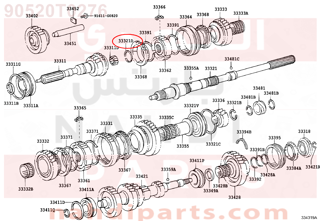 90520T0276,RING, SHAFT SNAP (FOR CLUTCH HUB SET),جلدة     رمح كباس  (من اجل  قابض HUB طقم   )