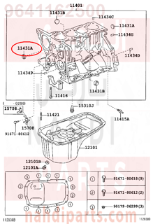 9641162500,PLUG, TIGHT, NO.1(FOR CYLINDER BLOCK),طبة 