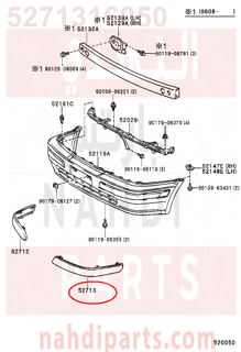 5271316050,PLUG, FRONT BUMPER MOULDING,طبة 