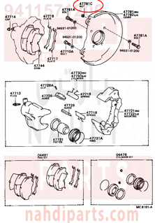 9411571200,NUT(FOR DUST COVER TO STEERING KNUCKLE ARM SETTING),صامولة جوزة