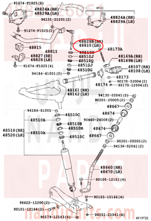 4882026051,LINK ASSY, FRONT STABILIZER, RH,مسمار توازن