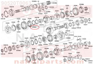 90520T0063,RING, SHAFT SNAP (FOR CLUTCH HUB SET),جلدة     رمح كباس  (من اجل  قابض HUB طقم   )