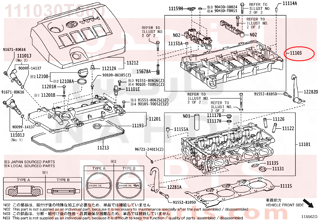 111030T060,HOUSING SUB-ASSY, CAMSHAFT,قواعد عمود 