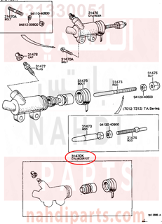 0431330051,CYLINDER KIT, CLUTCH RELEASE, اصلاح علبة كلتش 