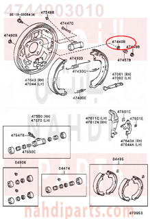 4744903010,CUP, SHOE HOLD DOWN SPRING(FOR REAR BRAKE),قربة او خزان 