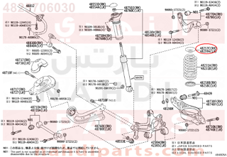 4825706030,INSULATOR, REAR COIL SPRING, UPPER RH,قاعدة  