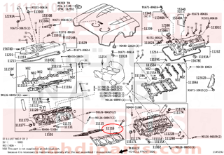 1111631060,GASKET, CYLINDER HEAD, NO.2,وجه راس مكينة 