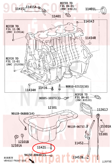 90126C0001,BOLT, STUD(FOR OIL PAN),مسمار 