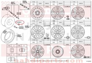 9094201109,NUT, HUB (FOR AXLE),صامولة 