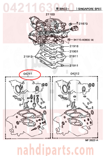 0421163040,CARBURETOR KIT,اصلاح كربريتر  المكربن  