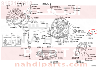 9162160818,BOLT(FOR AUTOMATIC TRANSMISSION CASE PROTECTOR),مسمار 