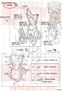 90919T5001,SENSOR, CRANK POSITION,حساس 