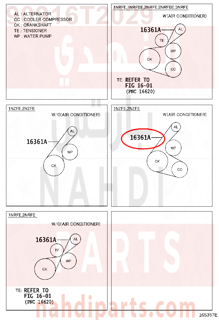 90916T2029,BELT, V(FOR FAN & ALTERNATOR),بلف حرارة 