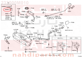 233000M010,FILTER, FUEL(FOR FUEL TANK),فلتر بنزين 