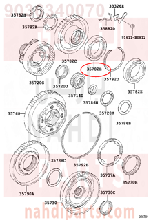 9036340070,BEARING(FOR COUNTER DRIVE GEAR),رمان بلي