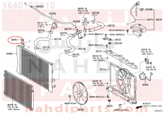 16401F0010,CAP SUB-ASSY, RADIATOR,غطاء 