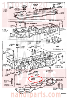 1110137020,HEAD SUB-ASSY, CYLINDER,راس مكينة 