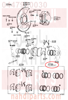 0447930030,CYLINDER KIT, DISC BRAKE, FRONT,اصلاح بستم فرامل 