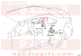 4631007010,ACTUATOR ASSY, PARKING BRAKE, RH,موزع الفرامل 