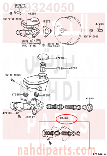 0449324050,CYLINDER KIT, BRAKE MASTER,اصلاح علبة فرامل فوق 