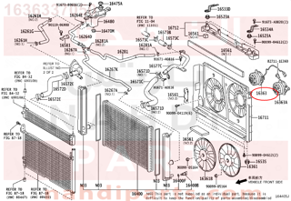 1636337050,MOTOR, COOLING FAN, NO.2,موتور مروحة لديتر رقم 1