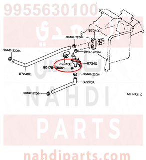 9955630100,HOSE, WATER INLET,لي 