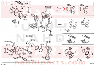 0446508030,BRAKE PADS,قماش فرامل أمامي