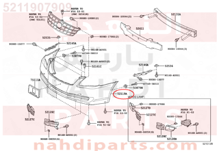 5211907909,FRONT BUMPER COVER,جلدة صدام أمامي