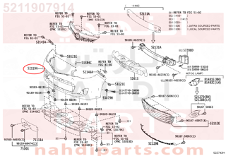 5211907914,COVER, FRONT BUMPER,جلدة صدام أمامي