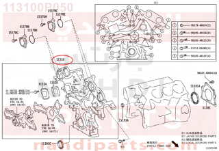 113100P050,COVER ASSY, TIMING CHAIN,غطاء صدر مكينة 