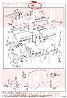 0411274291,GASKET KIT, ENGINE VALVE GRIND,نصف طقم وجيه 