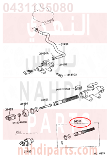 0431135080,CYLINDER KIT, CLUTCH MASTER, اصلاح علبة كلتش 