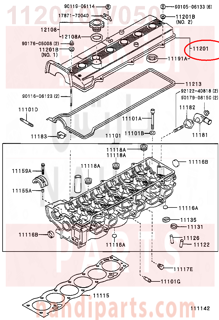 112010W050,COVER SUB-ASSY, CYLINDER HEAD,غطاء راس السلندر 