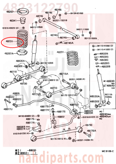 4823122790,SPRING, COIL, REAR,سستة 