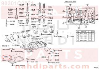 90301C0021,RING, O (FOR OIL STRAINER),جلدة    حلقة (من اجل  وقود مصفاة)