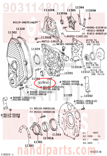 9031148014,SEAL, OIL(FOR CRANKSHAFT FRONT,صوفة زيت امامية