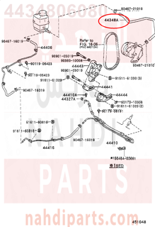 4434806080,HOSE, OIL RESERVOIR TO PUMP, NO.1,خرطوم