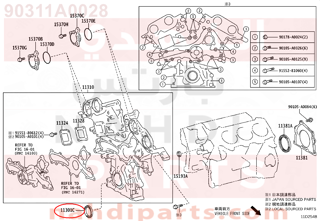 90311A0028,SEAL, OIL(FOR TIMING GEAR CASE OR TIMING CHAIN CASE),صوفة  صدر 