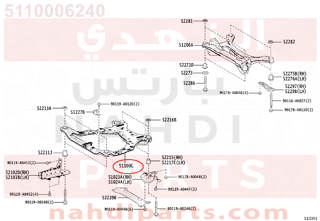 5110006240,FRAME ASSY, FRONT,كمر أمامي - كمر مكينة