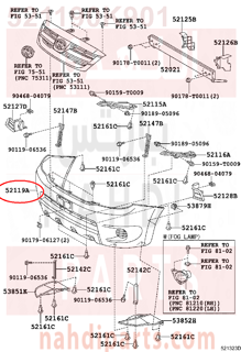 521190K901,COVER, FRONT BUMPER,جلدة صدام أمامي