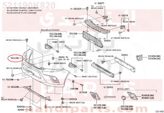 521190K820,FRONT BUMPER COVER,جلدة صدام أمامي