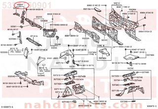 5321150901,SUPPORT SUB-ASSY, RADIATOR, RH,دعامة 