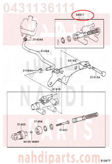 0431136111,CYLINDER KIT, CLUTCH MASTER, اصلاح علبة كلتش 