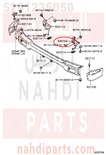 5201235050,ARM SUB-ASSY, FRONT BUMPER, LH,ذراع  