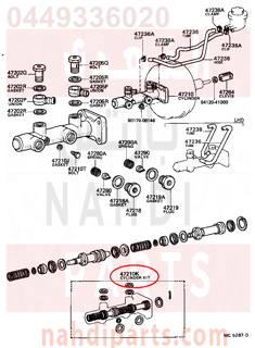 0449336020,CYLINDER KIT, BRAKE MASTER,اصلاح علبة فرامل فوق 