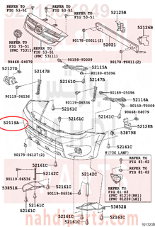 521190K949,FRONT BUMPER COVER,جلدة صدام أمامي